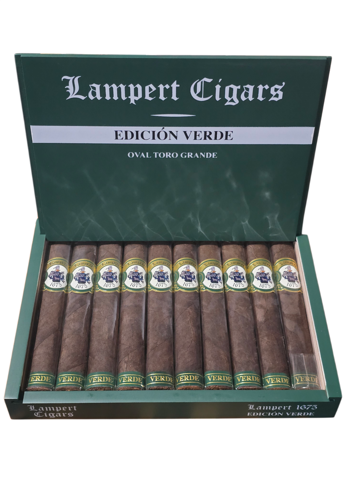 Lampert Cigars 1675 Edición Verde Oval Press Toro Grande